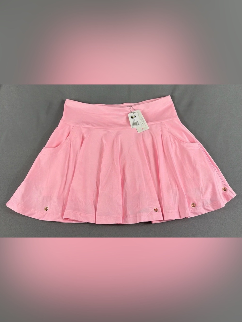 Jamie Sadock Womens Golf Skort Solid 8 Pink Polyester Spandex
